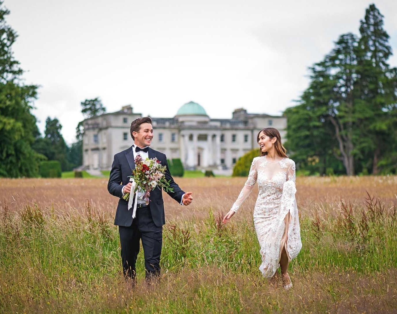 Bride and Groom on their wedding day at The Midlands Park Hotel