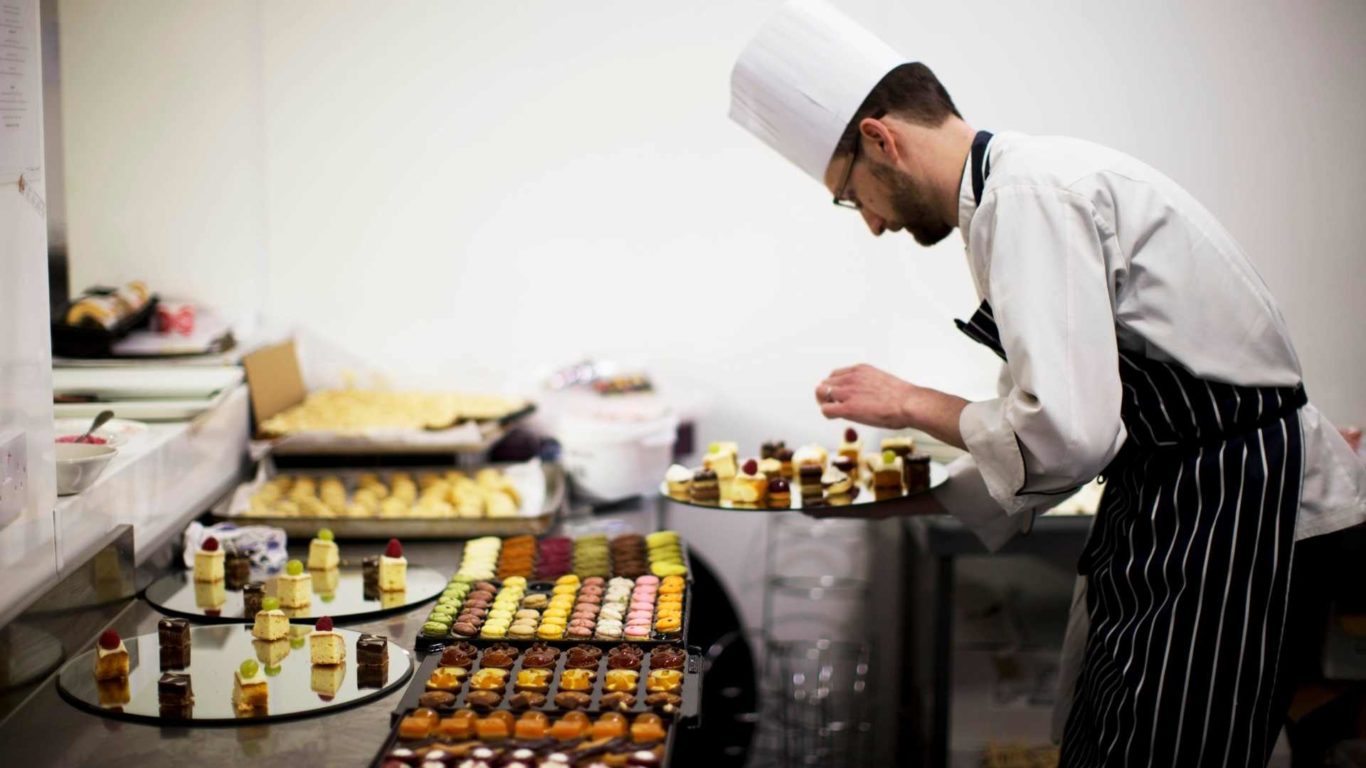 Chefs preparing for a wedding at the Midlands Park Hotel