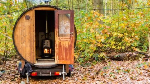 Catholes Fall Mobile Sauna